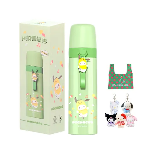 Sanrio Sanrio, high quality cute capacious glass stainless steel, 500 ml, 460 ml