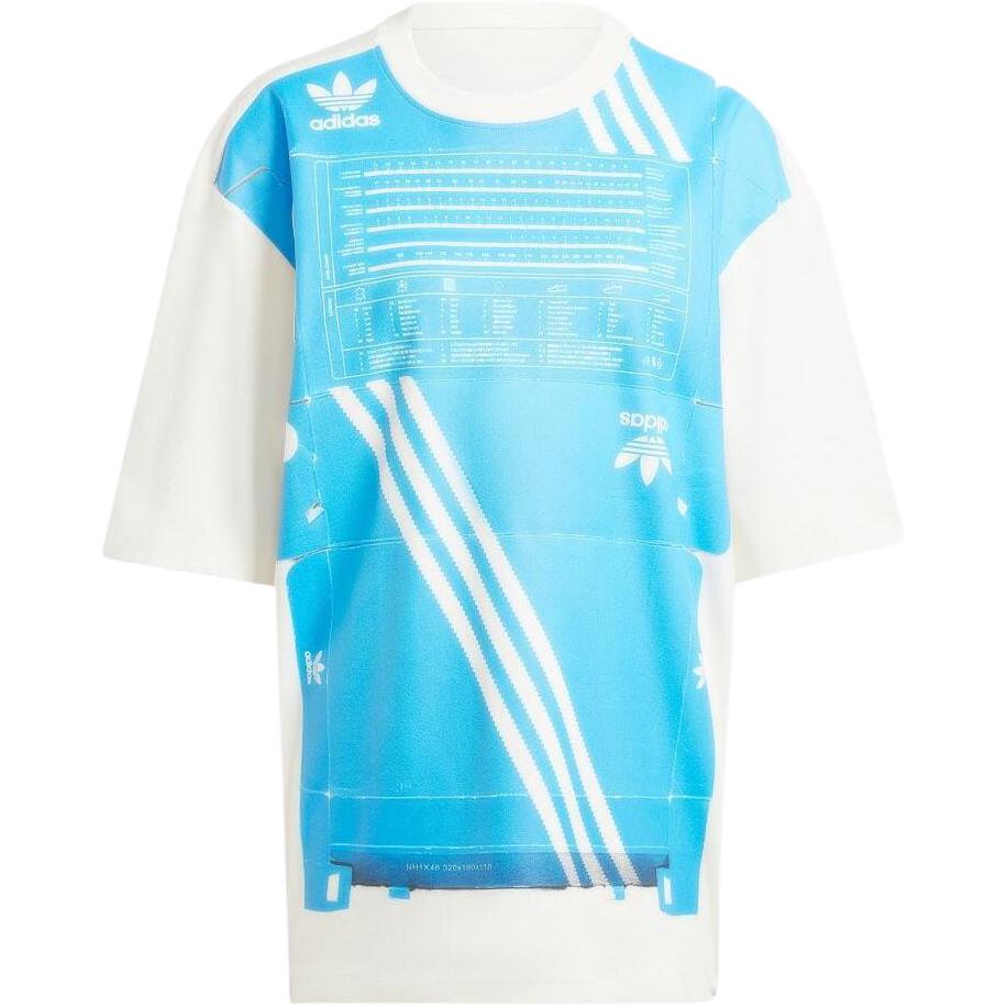 Adidas Originals Kseniaschnaider Deconstructed Box T Shirt T Shirt Women's Blue White