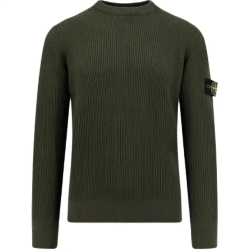 STONE ISLAND Logo Patch Crewneck Jumper
