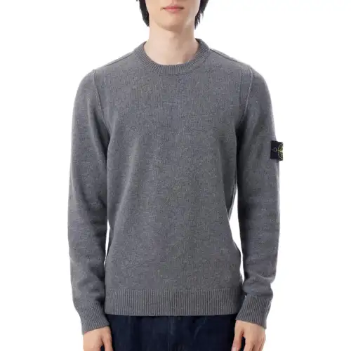 Stone Island crew-neck patch sweater