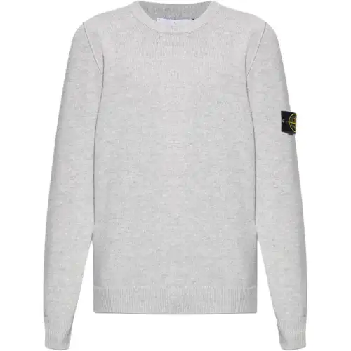 STONE ISLAND Logo Patch Crewneck Jumper