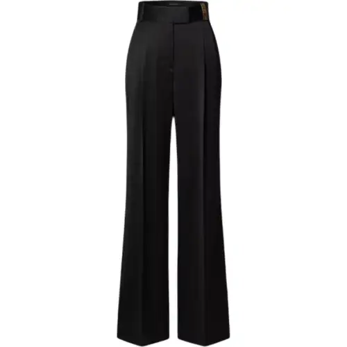 Lv Wool Tailored Pleat Pants