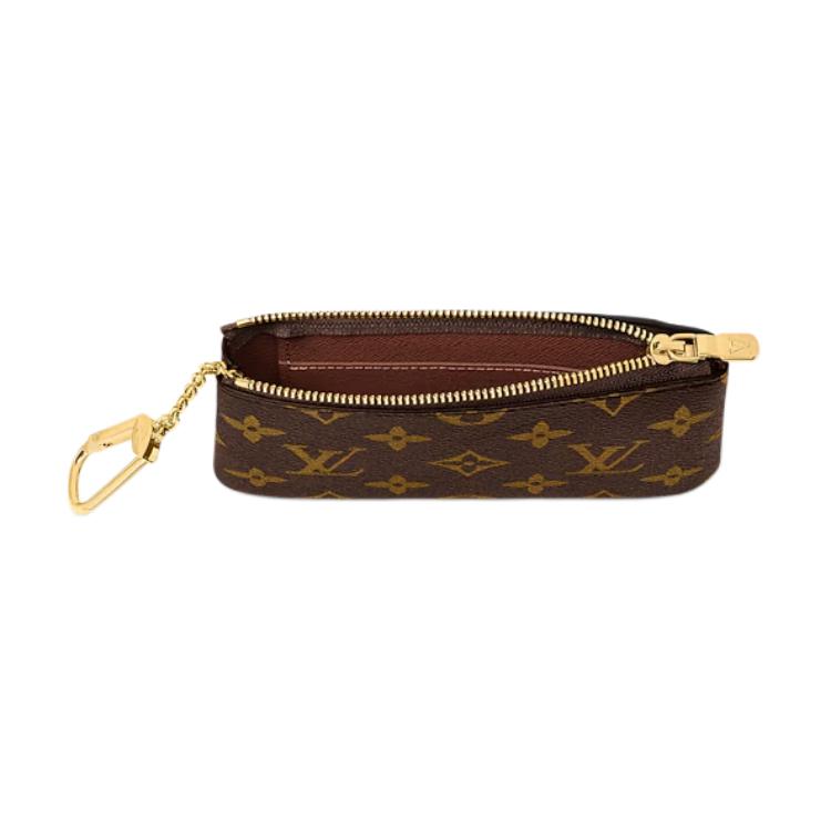 Женская сумка Louis Vuitton LOUIS VUITTON Pochette Clés (коричневая) — фото 4