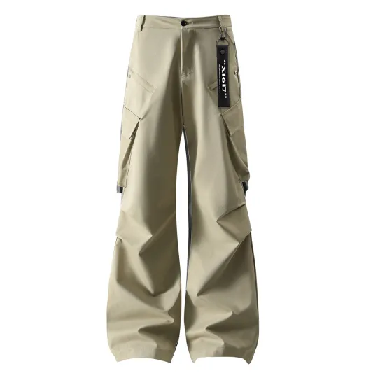 X1617 Casual Pants Unisex Thin Wide Leg Pants