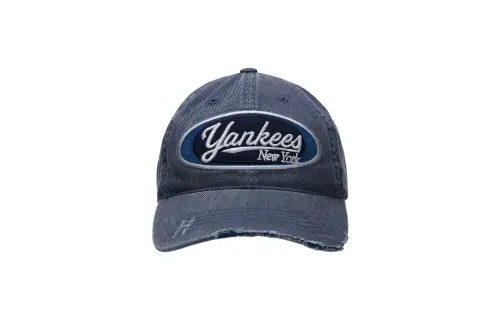 MLB Retro denim breathable blue cap for men and women, sun protection, for beloved