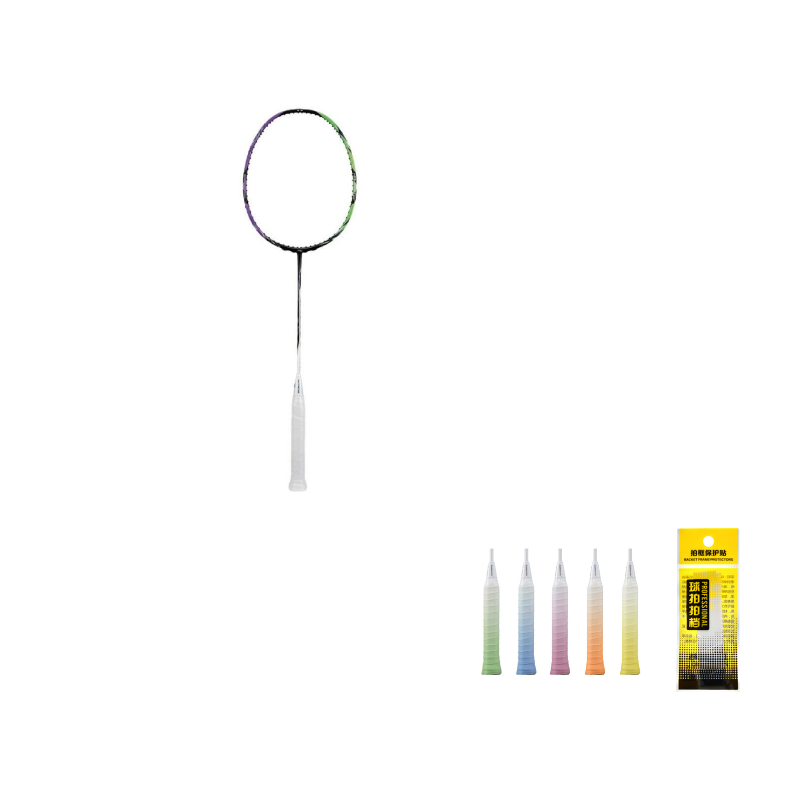 Li Ning Halberd 9000 Full Carbon Badminton Rackets Control Type All around Defense Professional Unisex 3U/4U