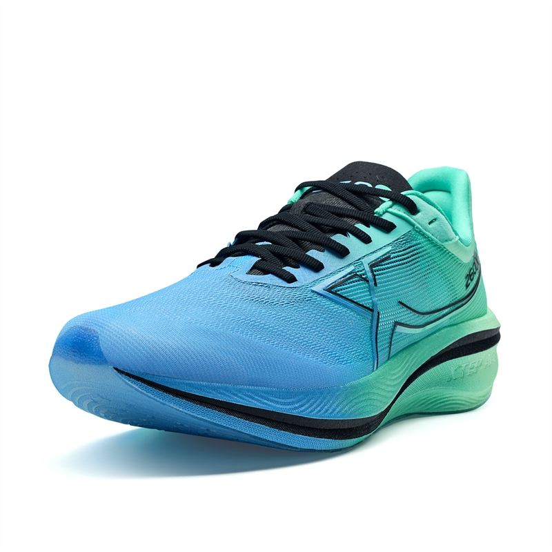 XTEP 260X 1.0 Running Shoes Men’s Low Top Maca Green/Sky Blue