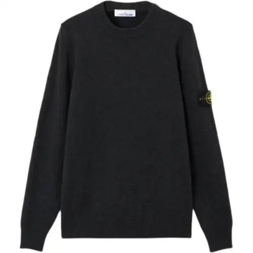 STONE ISLAND Logo Patch Crewneck Jumper