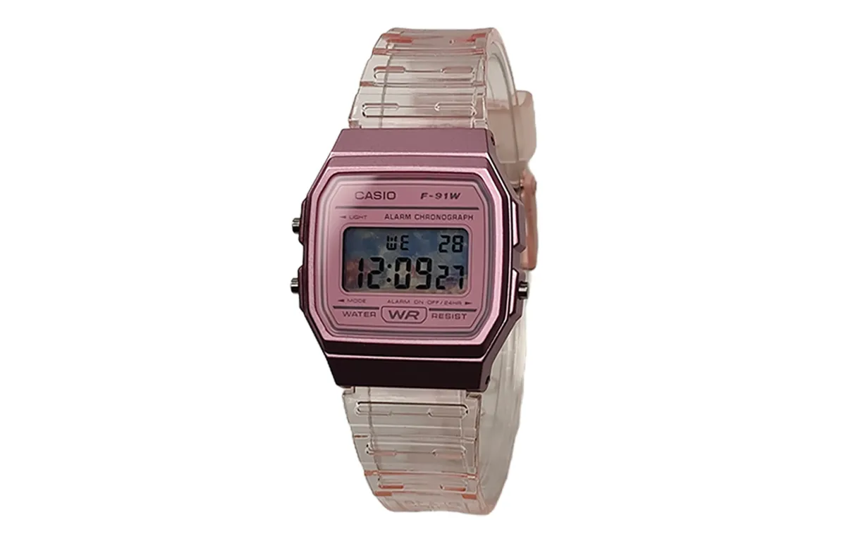 CASIO Custom Collection Quartz Movement Resin Strap Watch Unisex Blue Dial