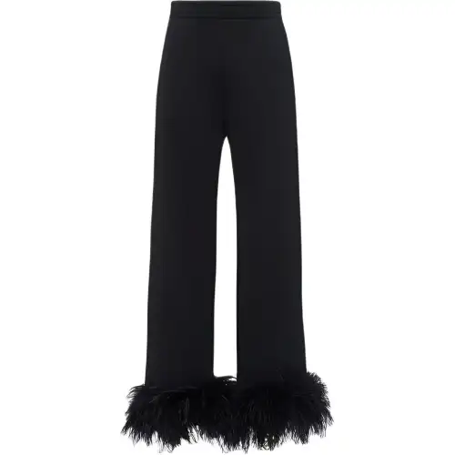 Prada Fluff-Edge Trousers