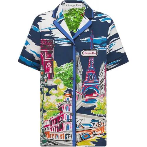 DIOR Shirts Women's Multicolor Lapel Moderate Other