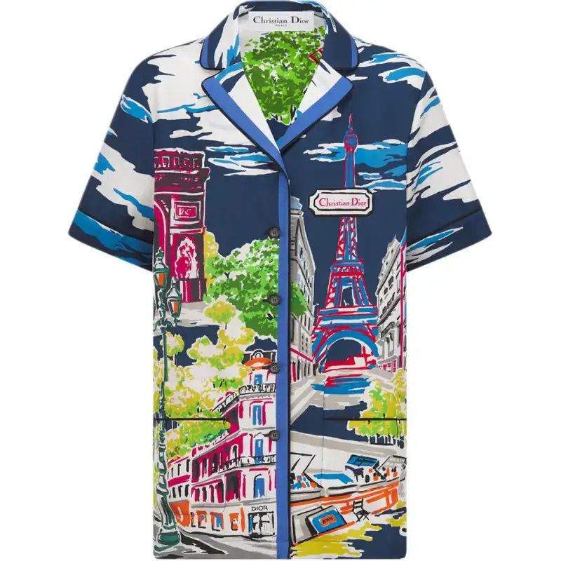 DIOR Shirts Women's Multicolor Lapel Moderate Other