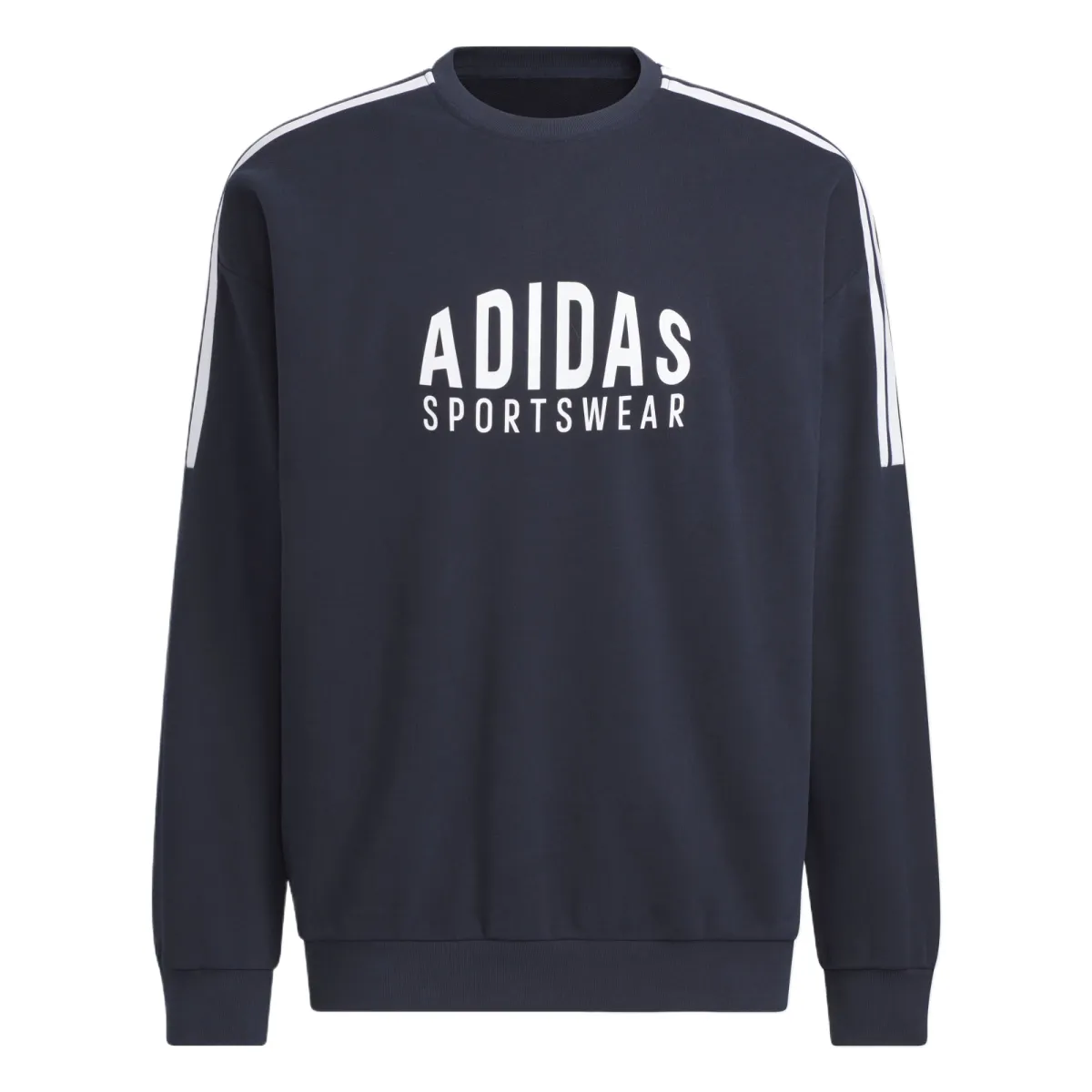 Adidas Sweatshirts Unisex Blue Crew Neck Moderate Regular
