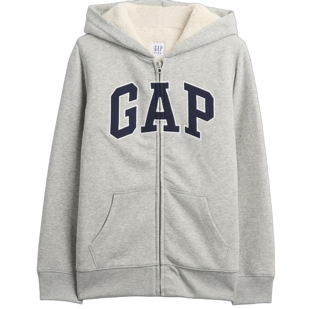 Мужское худи GAP Logo Fleece (серое)