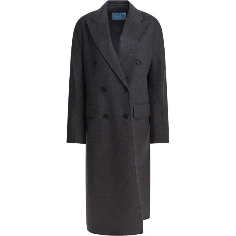 Prada Double-Breasted Long Coat