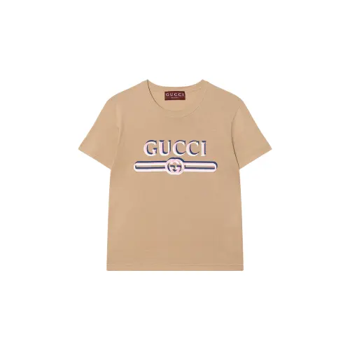 GUCCI Logo Printed Crewneck T Shirt
