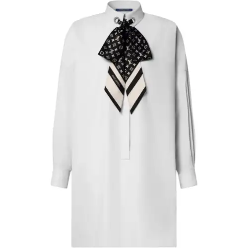 LOUIS VUITTON Monogram FW25 Long Sleeved Dress Women's
