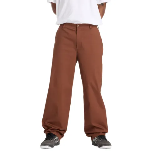 New Balance Casual Pants Men's Brown Moderate Straight Fit Pants