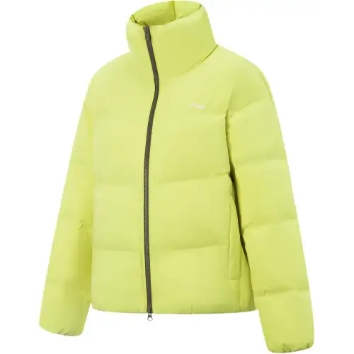 Li Ning Down Jacket Women's Yellow Firefly Green