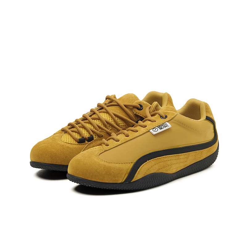 Senzubean Slip Resistant Abrasion Resistant Low top Racing Shoes Unisex Lightning Yellow