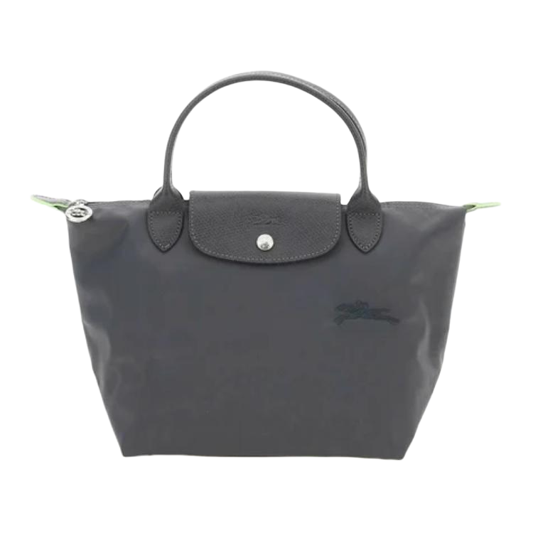Женская сумка LONGCHAMP Le Pliage Green (графитно-черная)