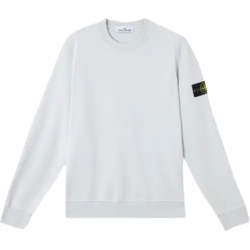 STONE ISLAND Junior Logo Patch Crewneck Sweatshirt