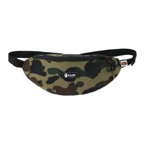 A BATHING APE Nylon Fanny Pack Unisex Multicolor