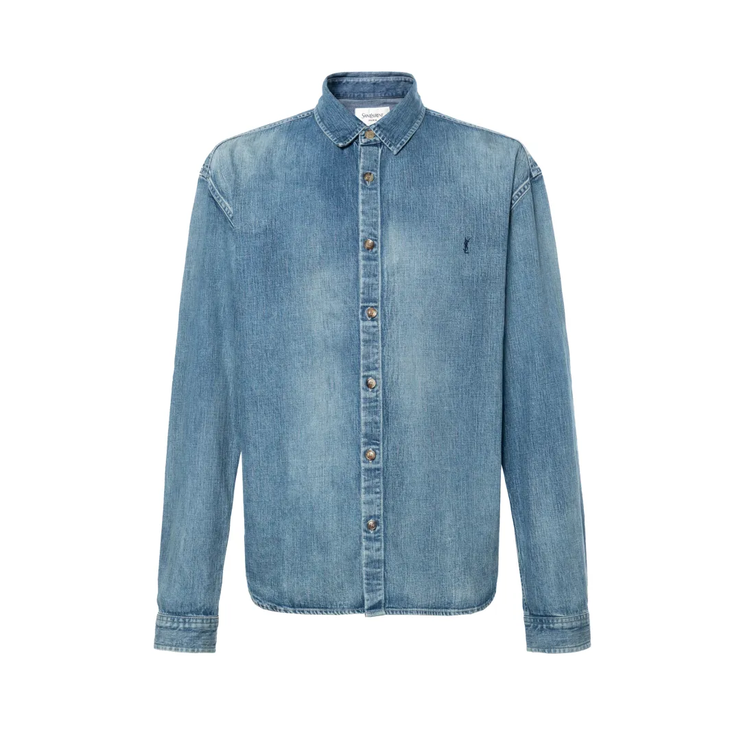 Saint Laurent Cassandre denim shirt