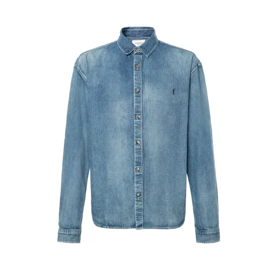 Saint Laurent Cassandre denim shirt