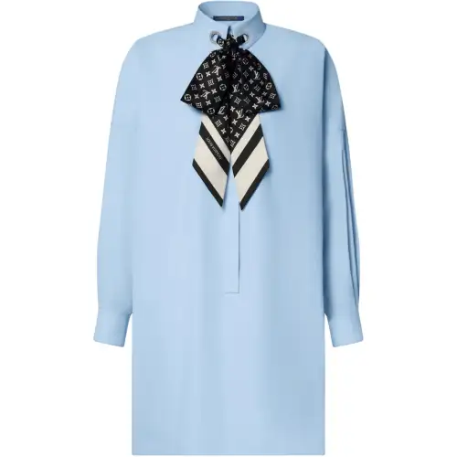 LOUIS VUITTON Long Sleeved Dress Fitted Women's