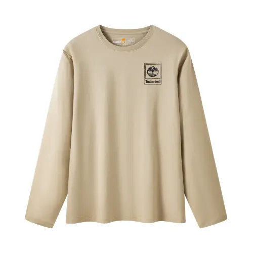 Timberland T Shirts Men's Brown Crew Neck Moderate Straight Fit