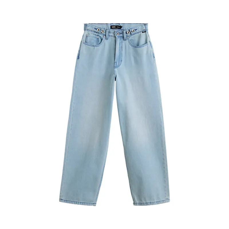 Vans Check 5 Jeans Women's Light Stonewashed Gray Moderate Straight Fit Pants