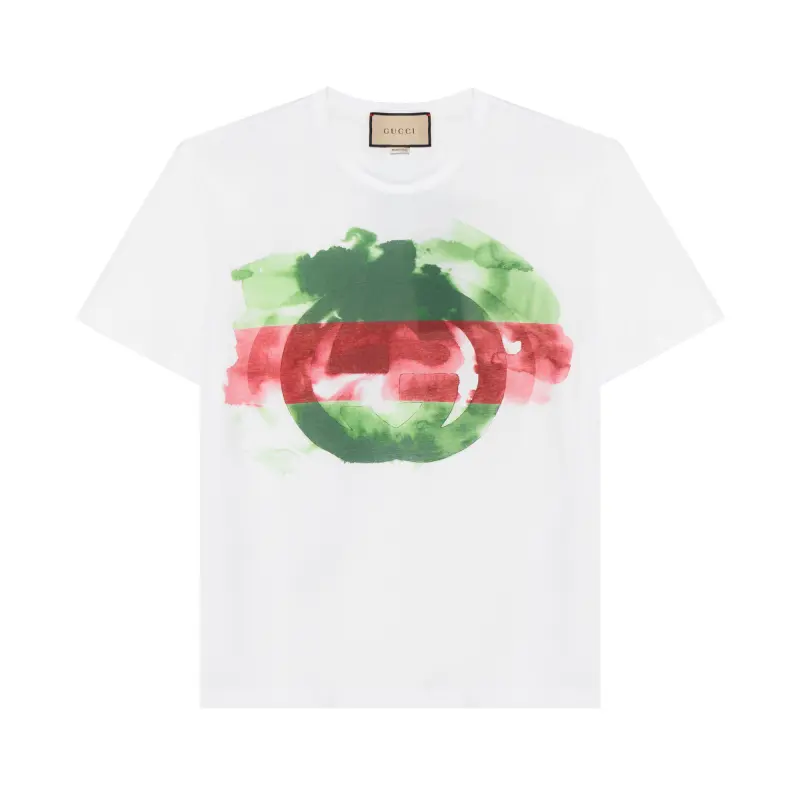 GUCCI T Shirts Unisex White Crew Neck Moderate Straight Fit