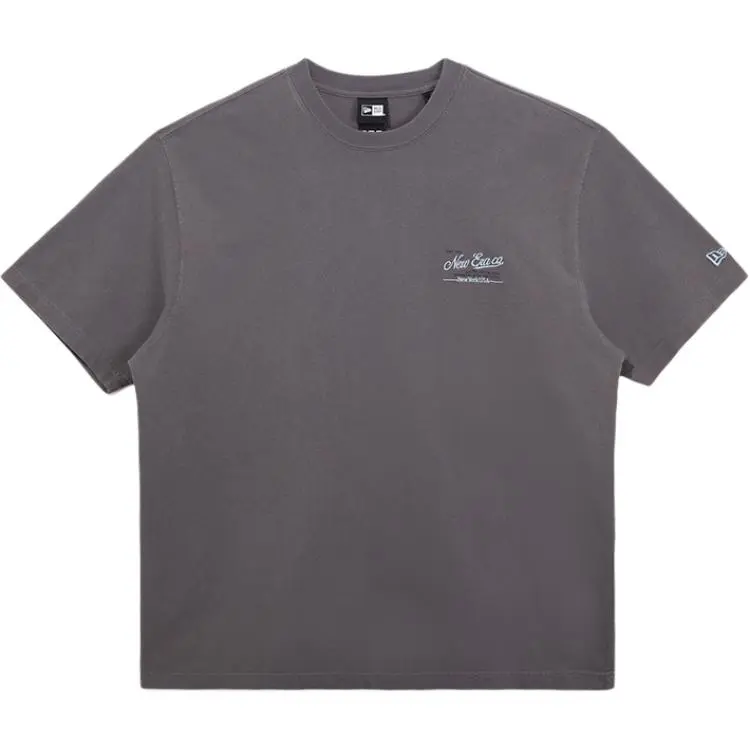 New Era T-Shirts Unisex Dark Gray Crew Neck