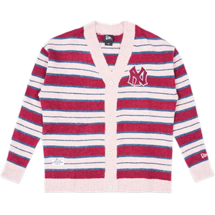 New Era Knitwear Unisex Red V-neck Moderate