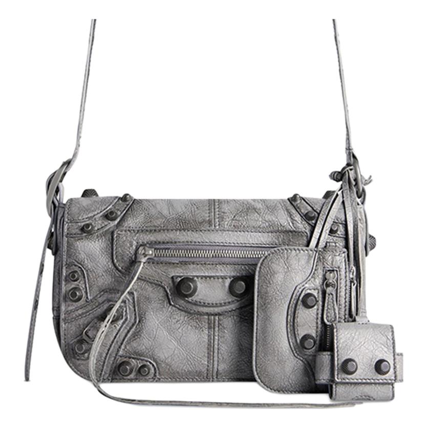 Мужская сумка Balenciaga Le Cagole Mini (серая)