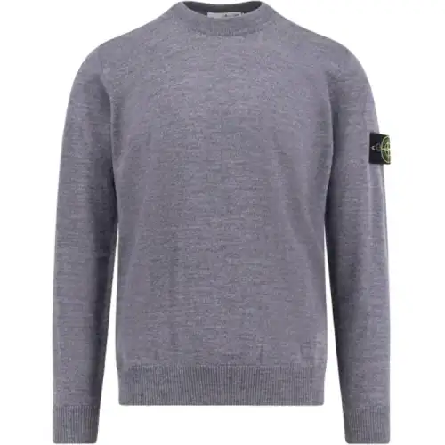 STONE ISLAND Logo Patch Crewneck Jumper