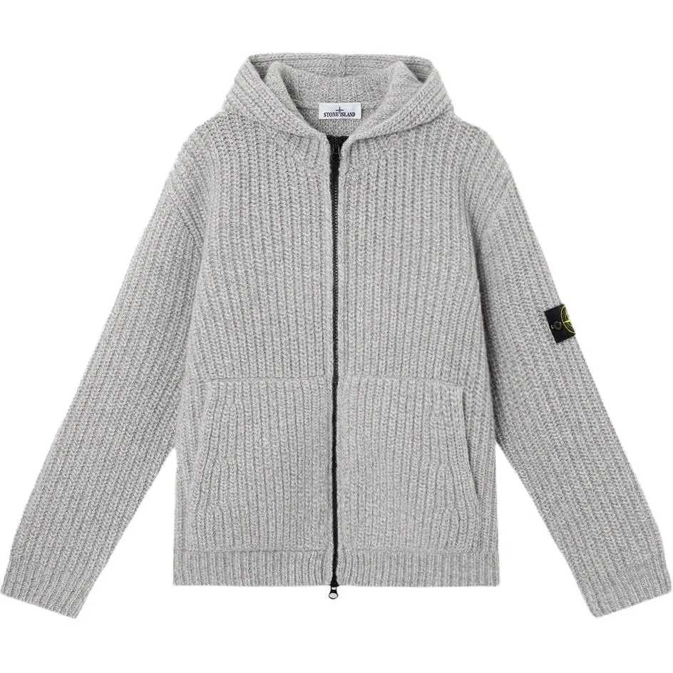 STONE ISLAND Hooded Zippped Jumper