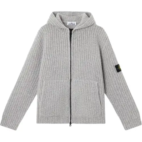 STONE ISLAND Hooded Zippped Jumper