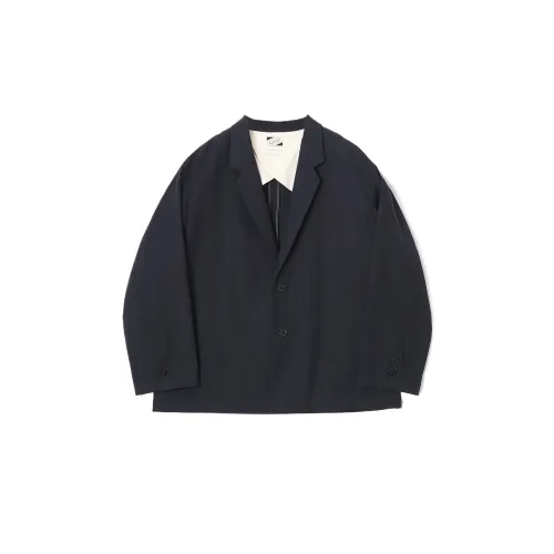Converse Jackets Unisex Marine Blue Suit Collar Moderate Other
