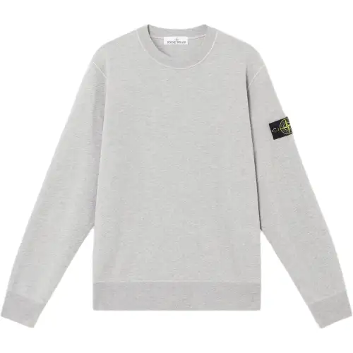 STONE ISLAND Sweatshirts Men's Gray Crew Neck Moderate