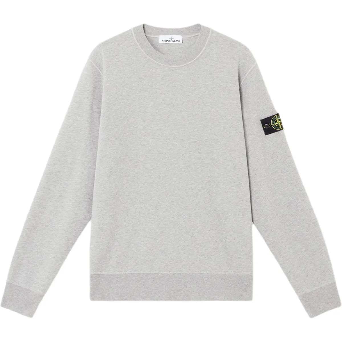 STONE ISLAND Sweatshirts Men's Gray Crew Neck Moderate Straight Fit