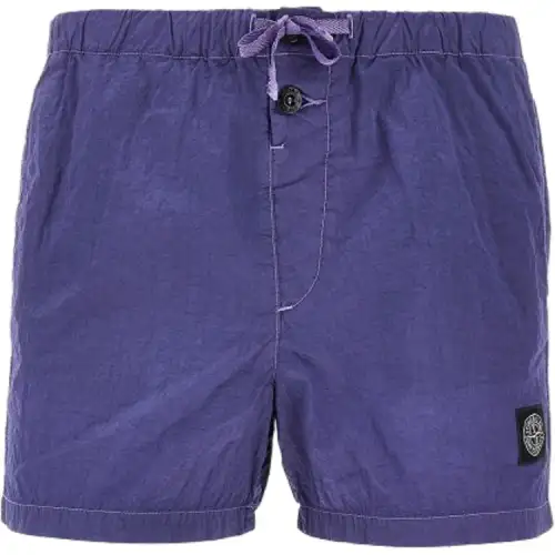 STONE ISLAND Elasticated waist Swim Shorts