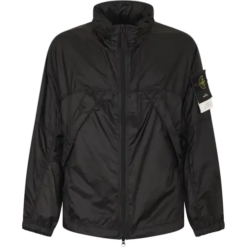 STONE ISLAND Concealed hood Zip up Windbreaker