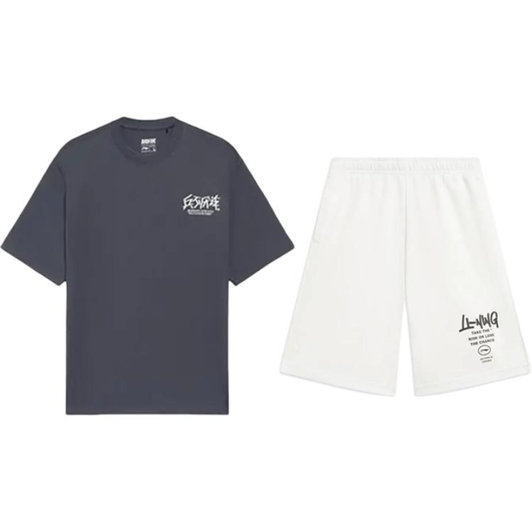 Li Ning Casual Sportswear Unisex Ebony Black+White