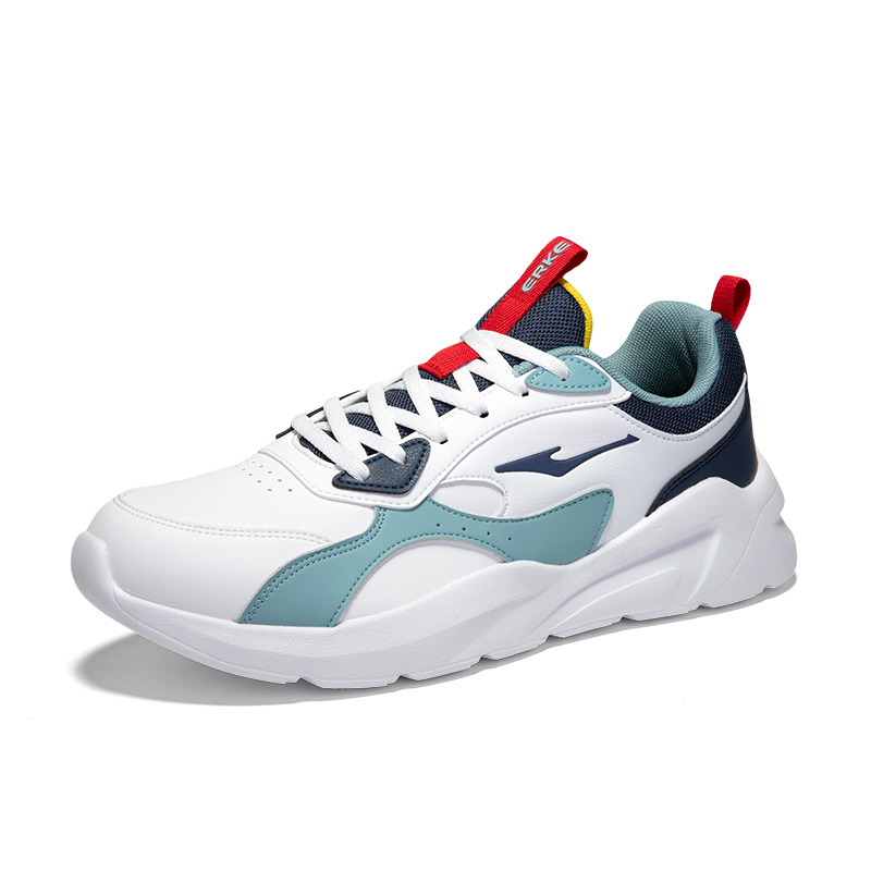 Erke Sports Life Collection Cushioning, Wear Resistant Low top Casual Running Shoes Men’s Erke Fjord Blue