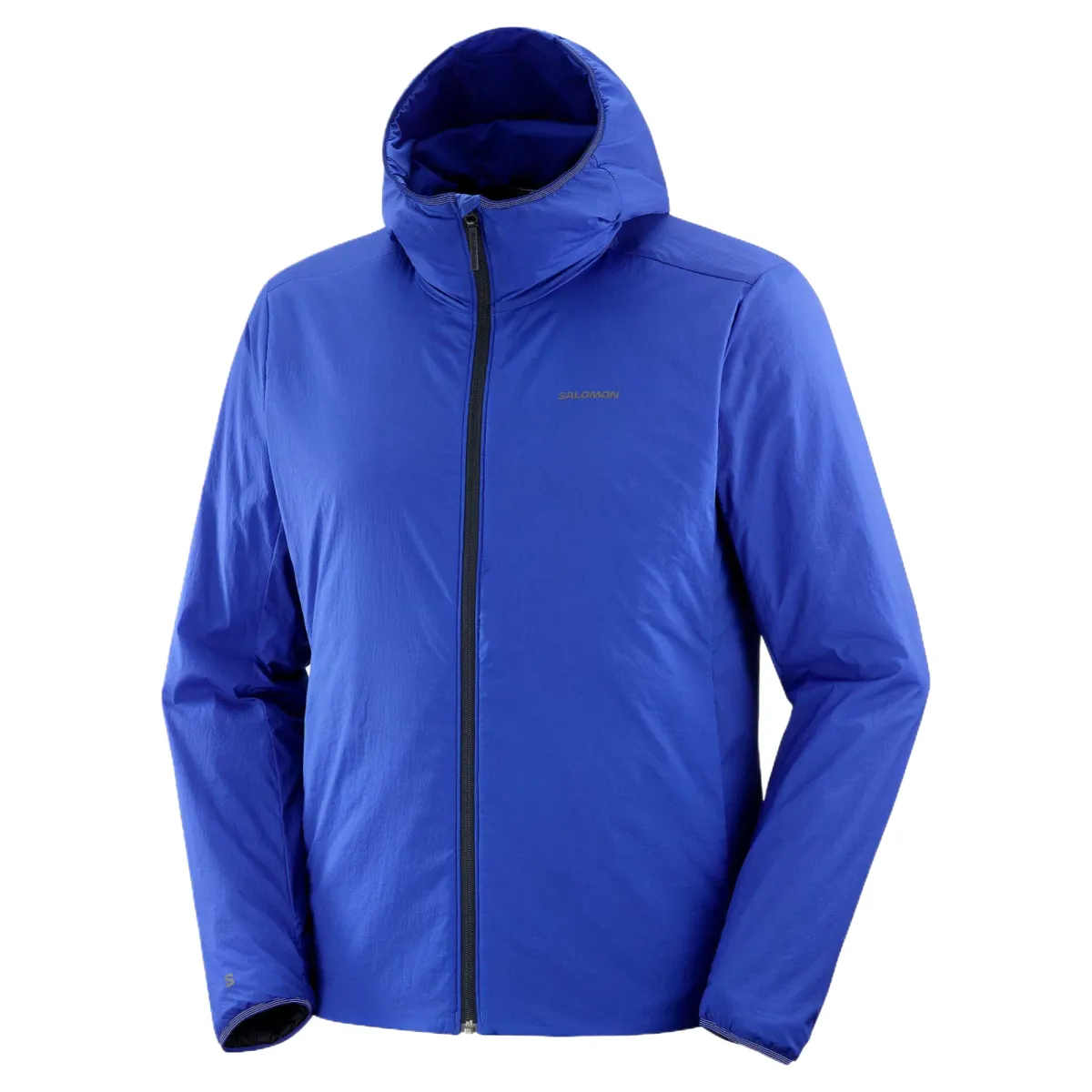 SALOMON Mountain Jackets Men's Blue Hooded (Non-detachable) Moderate