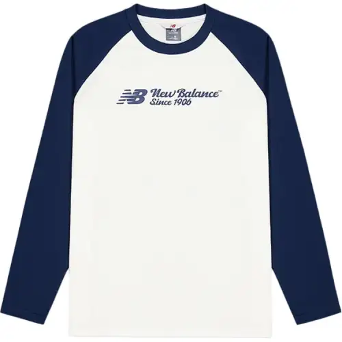 New Balance T Shirts Men's White Crew Neck Moderate