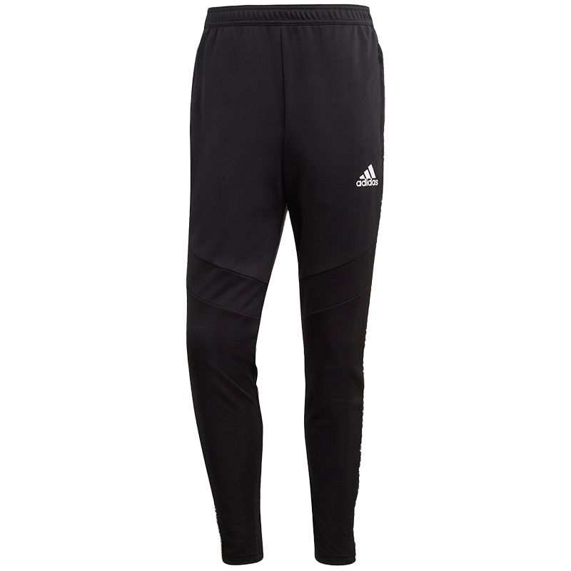 Adidas, football black trousers for training, with your logo imprint
