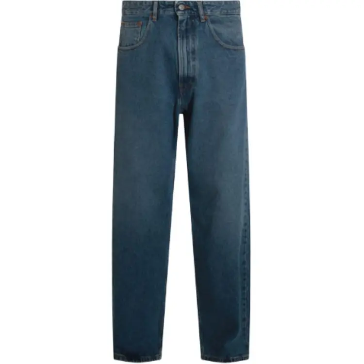 MM6 Maison Margiela Logo Patch Straight Leg Jeans